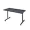 Kobe Rectangle Training Table, 42" W, 29" H, Laminate Top, Gray MKTRCT4224GY - alternate 1
